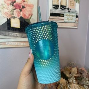Starbucks Grande Blue Ombre Studded Tumbler 2023 NEW